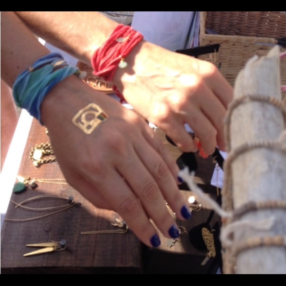 Three Silk wrap charm bracelets - Picture 2 of 7